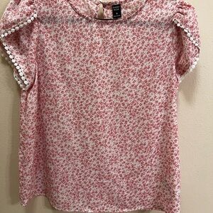 Lovely Rose Pink Floral Blouse